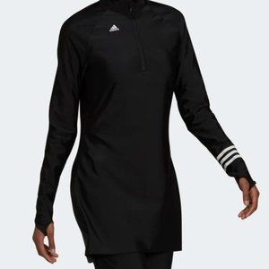 Adidas 3-Stripes Long Sleeve Swim Top and Swim Pants